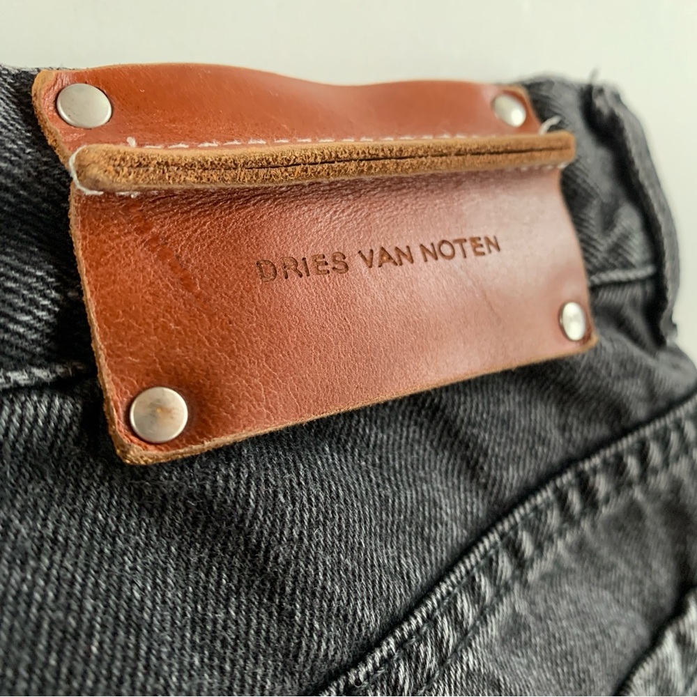 Dries Van Noten Washed Black Jeans